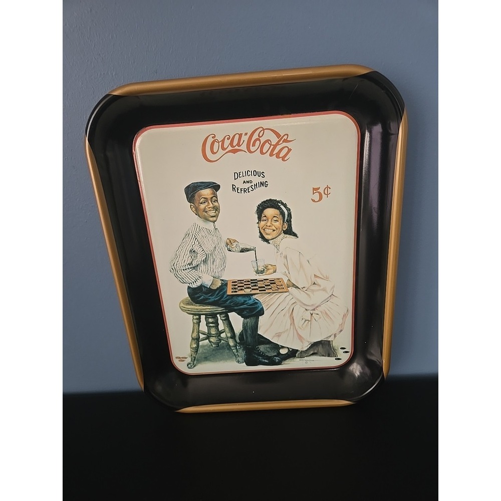 Vintage 1994‎ Coca Cola Tray Winning Smiles John Solomon